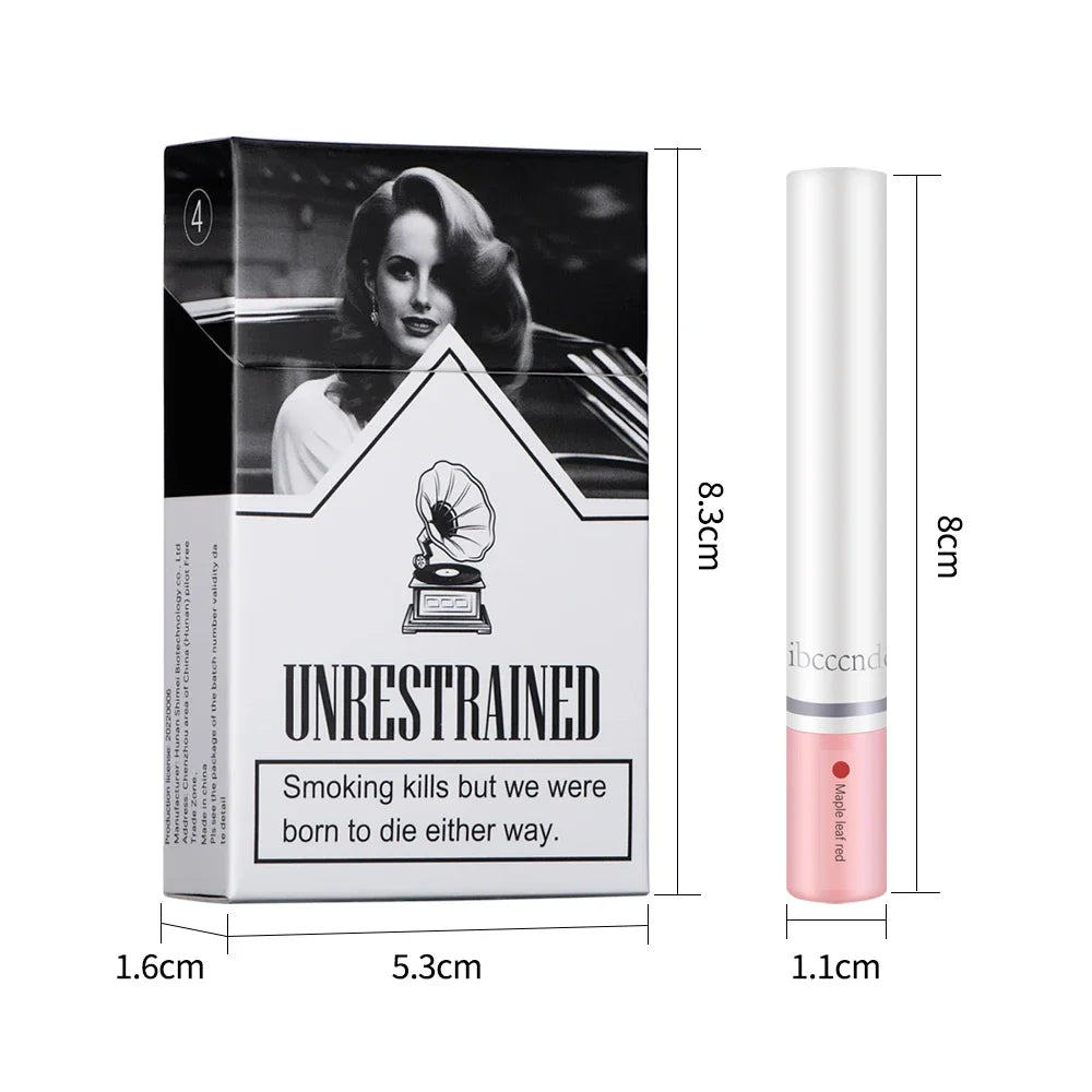 4 pcs/set Cigarette Lipstick Set Long Lasting Lip Glaze Matte Lip Gloss Waterproof Lip Stick Tube Nude Lip Tint Makeup Cosmetics Good Vibrations