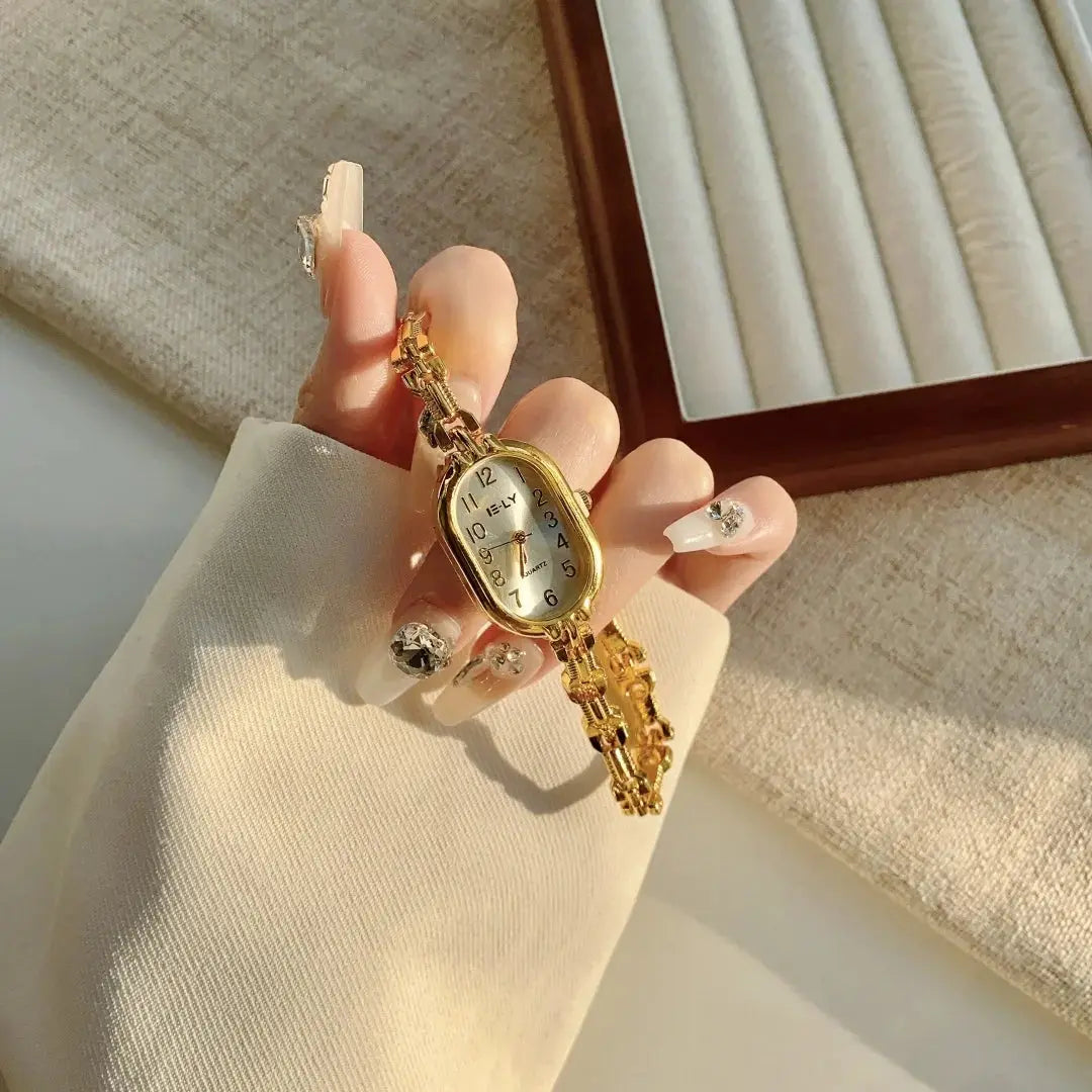 Women Watches Top Brand Luxury Wristwatches Ladies Fashion Gold Bracelet Watch Female Elegant Clock Women montre femme Good Vibrations