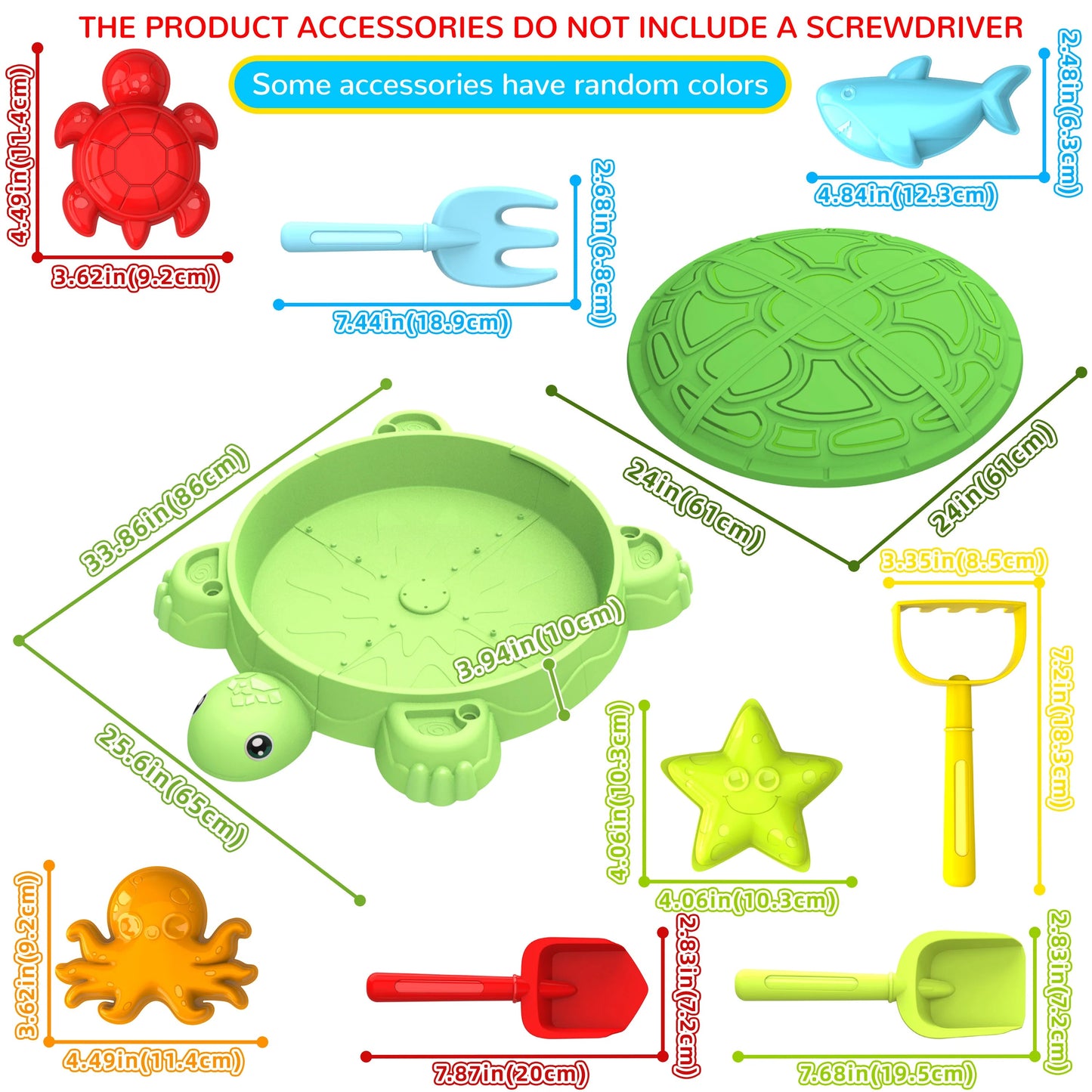 Turtle Beach Toys Sand Tray Combo Set - Christmas/Halloween/Easter/New Year/Thanksgiving Gift Good Vibrations