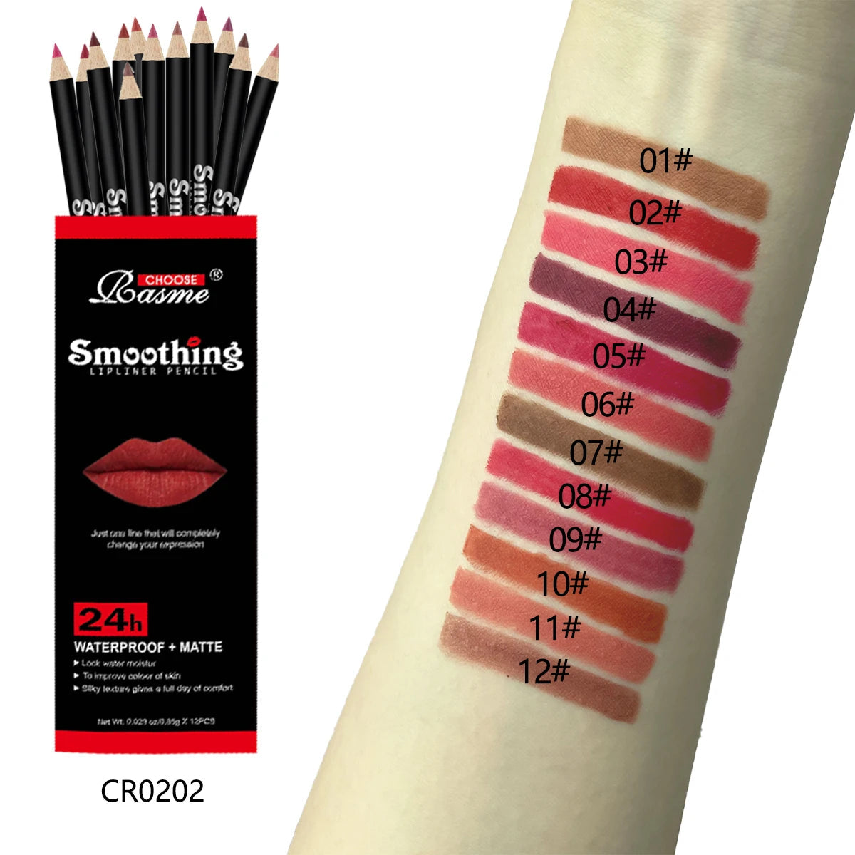12pcs Lip Liner Pen 12 Colors Professional Lip Liner Pencil and Matte Lip Non-stick Cup Nude Lipstick Pencil SET Good Vibrations
