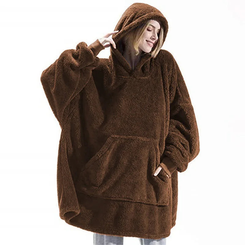 10 Colors Fleece Unisex Loose Hooded Coats Autumn Winter Add Velvet Lover Men And Women Pullover Sweatshirt FYY-9008 Good Vibrations