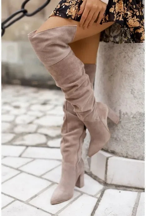 Women's Boots Autumn Winter Footwear Boots-Women Pointe Shoes Luxury Designer Sexy Thigh High Heels High Sexy 2024 Large Size P Good Vibrations