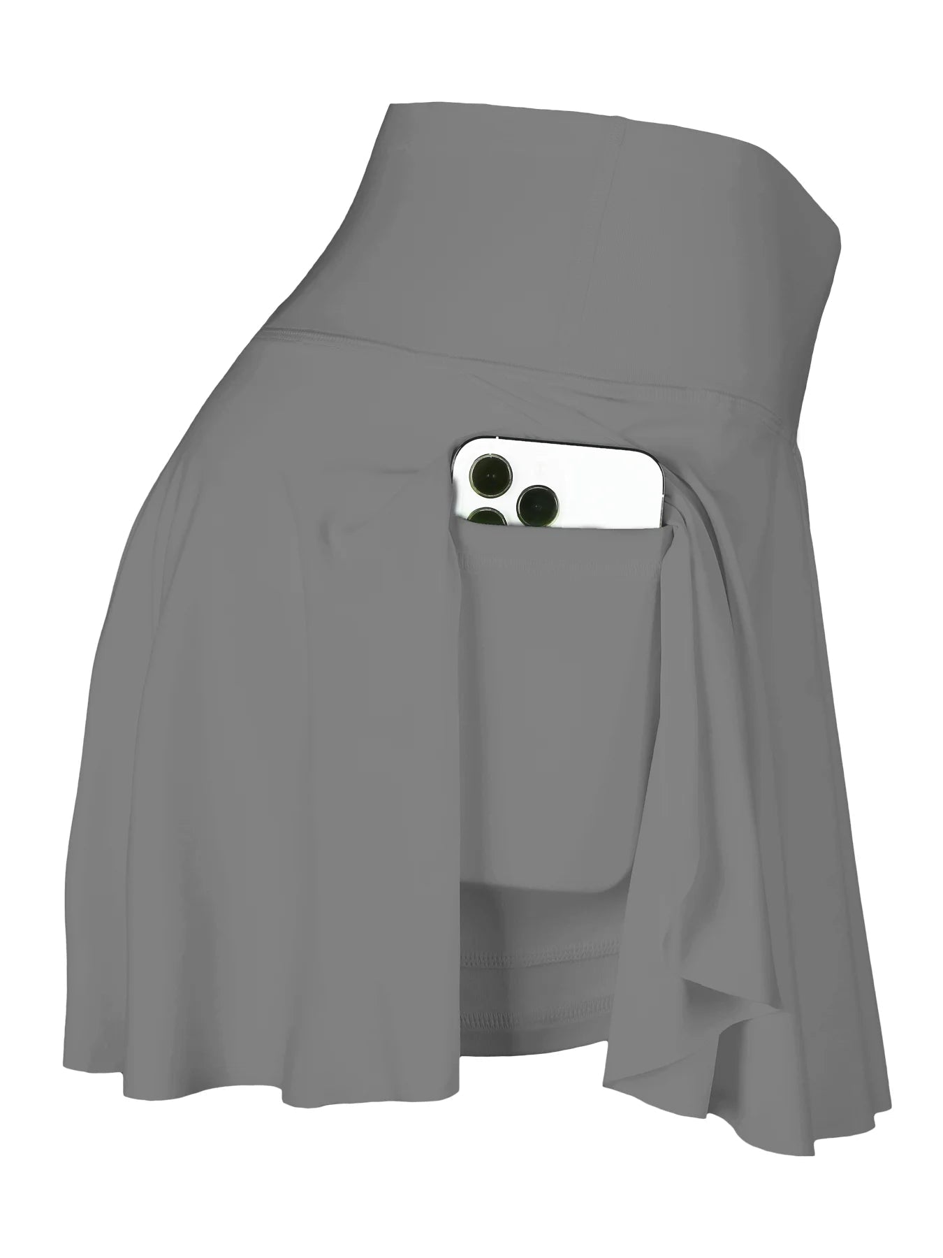 Women's Cross Waist Fake Two Pieces Sports Tennis Pockets Pant Skirt For Workout Fitness Badminton Yoga Fitness Running Marathon Good Vibrations