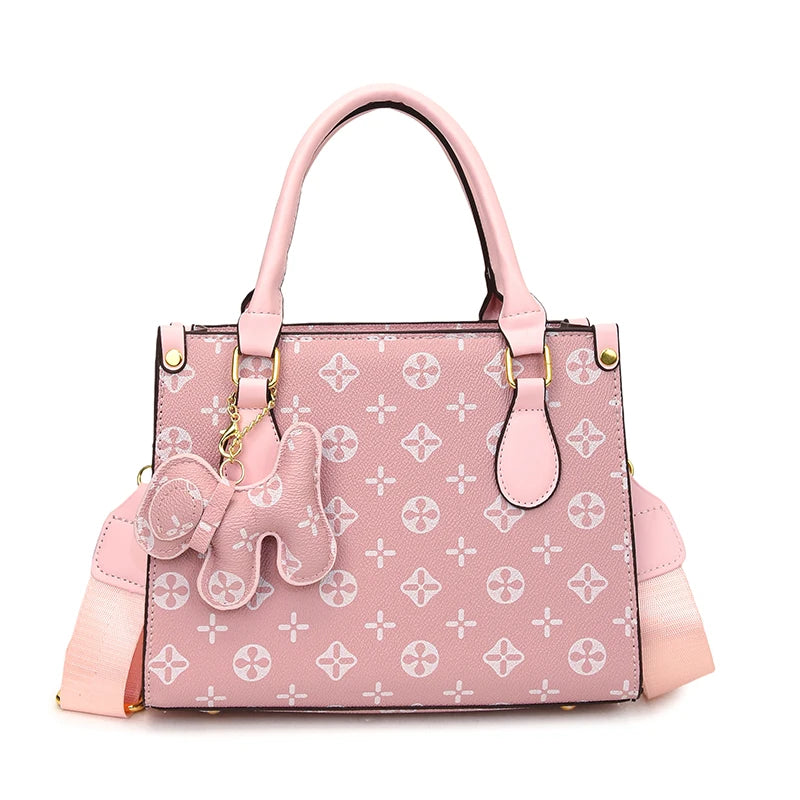 Classic Elegant Leather Handbag For Women Luxury Designer Crossbody Bag Versatile Shoulder Tote Purse Stylish Ladies Messenger Good Vibrations