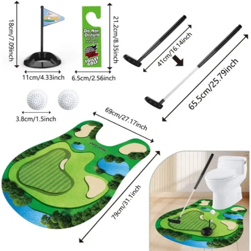 A Set of Five Toilet Golf Balls, A Fun and Leisure Golf Ball Set for The Toilet, Perfect As A Gift for Dad or Boyfriend. Good Vibrations