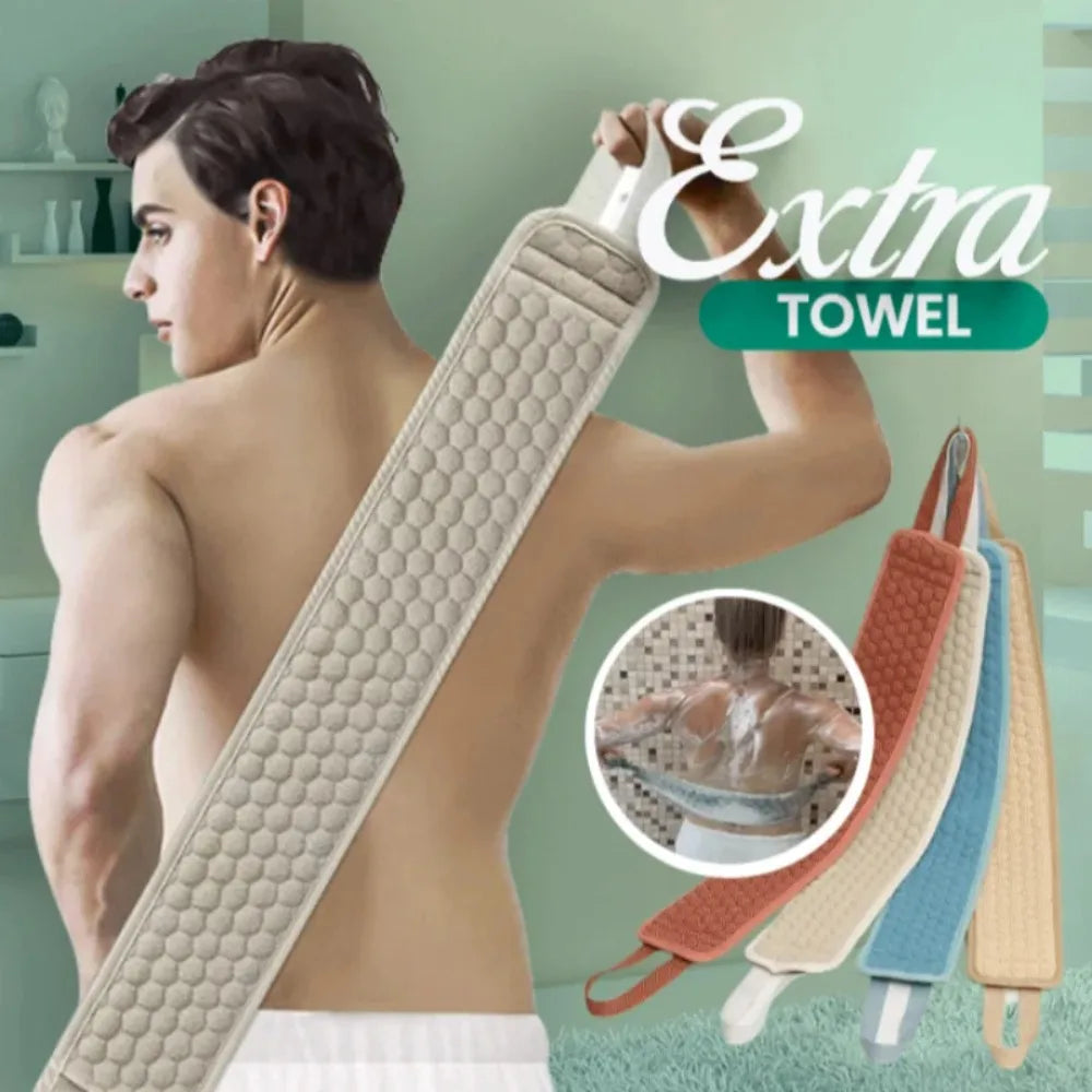Shower Exfoliating Back Scrubber Bath Belt Towel Ball Glove Deep Mud Clean Korean Body Washcloth Japanese Rear Scrub Pull Strap Good Vibrations