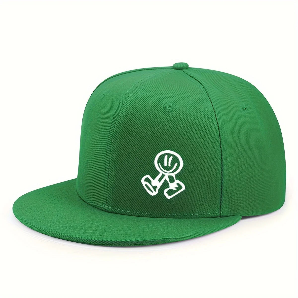 Hats for women in spring and summer, outdoor flat brimmed hats for men, hardtop breathable wide brimmed hip-hop hats, American s Good Vibrations