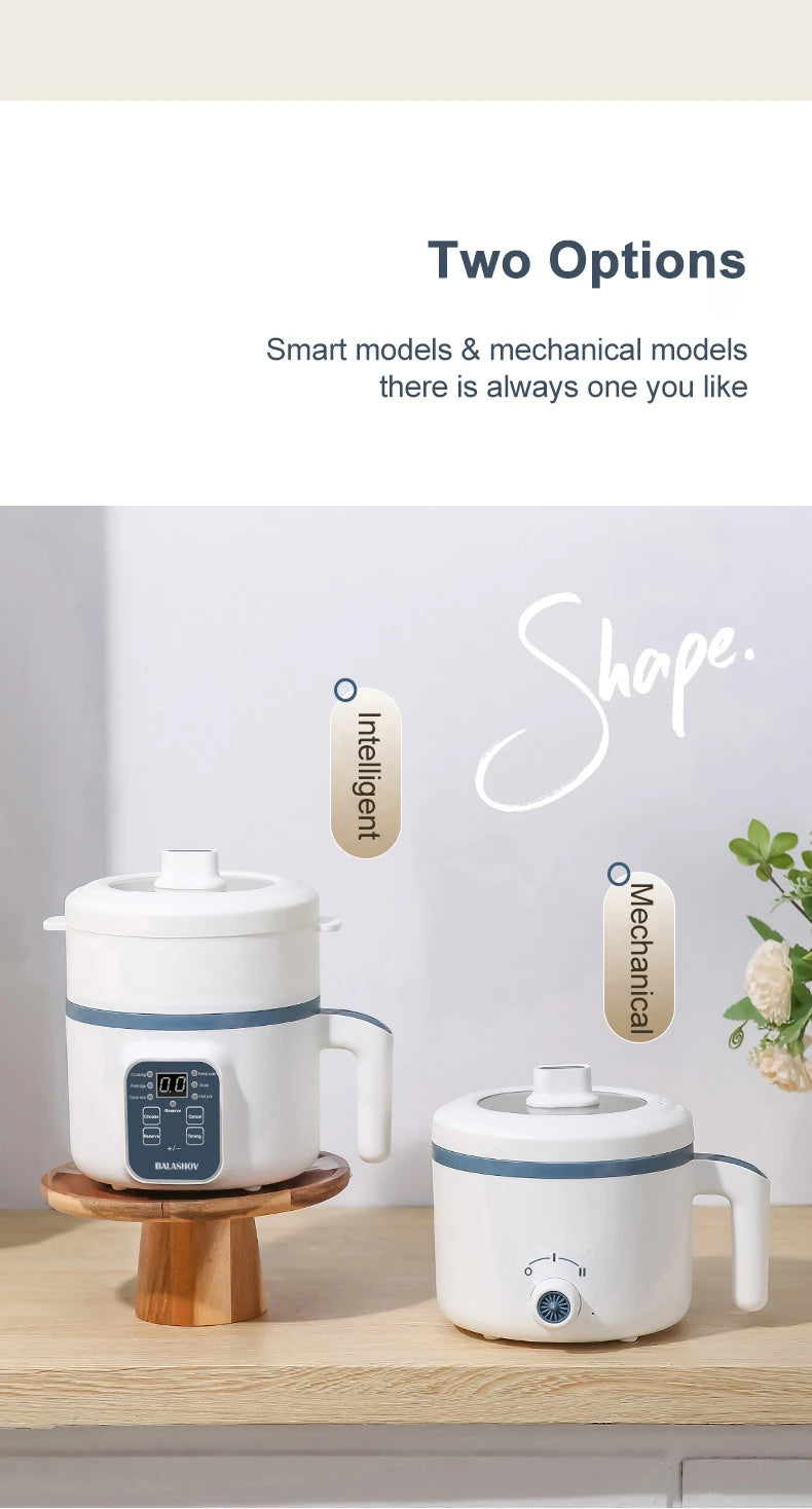 1.7L Electric Rice Cooker Single Double Layer 220V Multi Cooker Non-Stick Smart Mechanical MultiCooker Steamed Rice Pot For Home Good Vibrations Adult Super Store