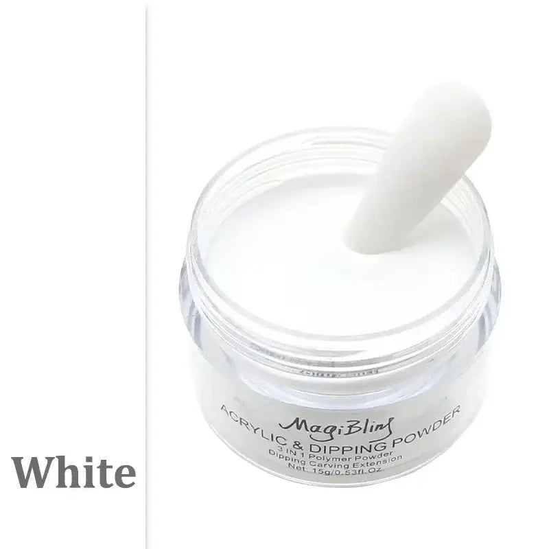 15g Acrylic Powder Light Color Carving Nail Polymer Tip Extension Crystal Powders Manicure Professional Nails Art Accessories Good Vibrations