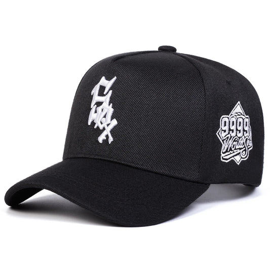 Unisex SOX 9999 Letter Embroidery Baseball Caps Outdoor Adjustable Spring and Autumn Casual Sunscreen Hat Good Vibrations