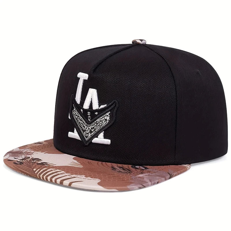 Unisex Los Angeles Embroidery Hip-hop Hats Spring Autumn Outdoor Adjustable Casual Baseball Caps Trucker Caps Sunscreen Hat Good Vibrations