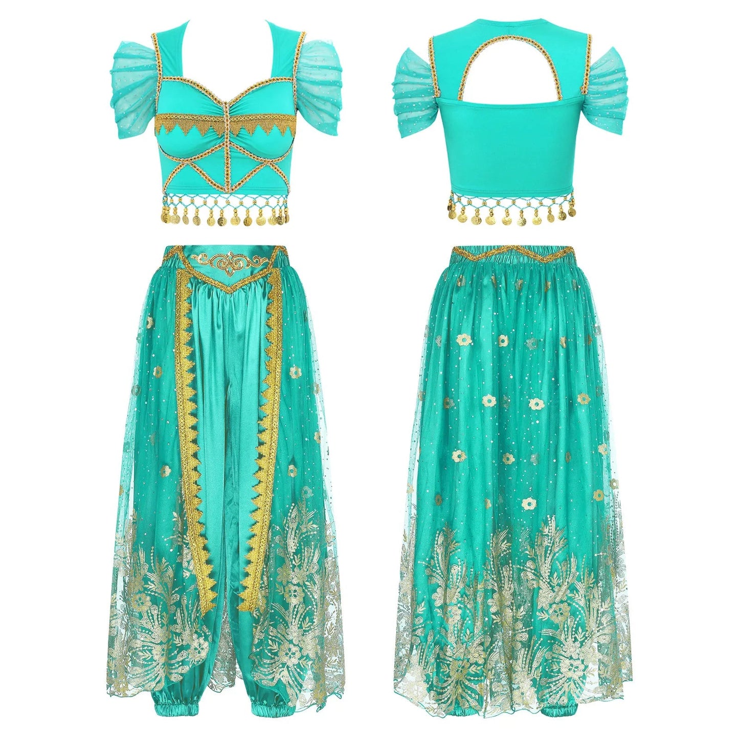 Women Arabic Belly Dance Costume Oriental Indian Sari Bollywoods Jasmine Halloween Cosplay Top Pants Rave Phot Dancewear Outfit Good Vibrations