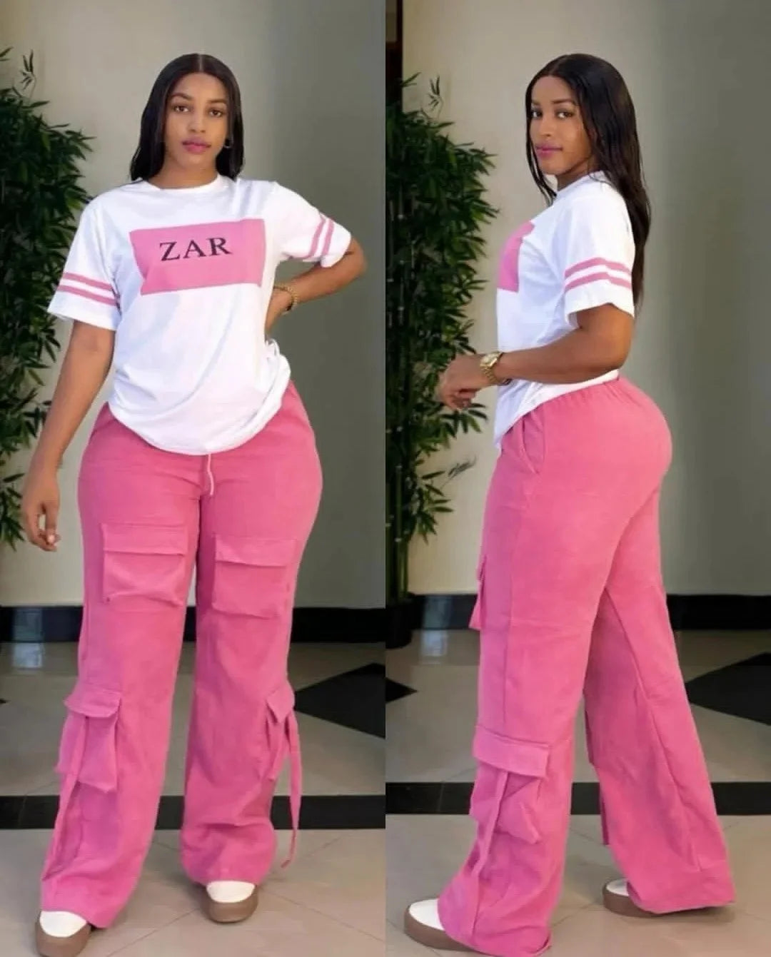 Casual Printed Multi-Pocket Workwear Set Free Shipping Women's Skirt Suiting Ensemble from Mainland China AE Stock Good Vibrations