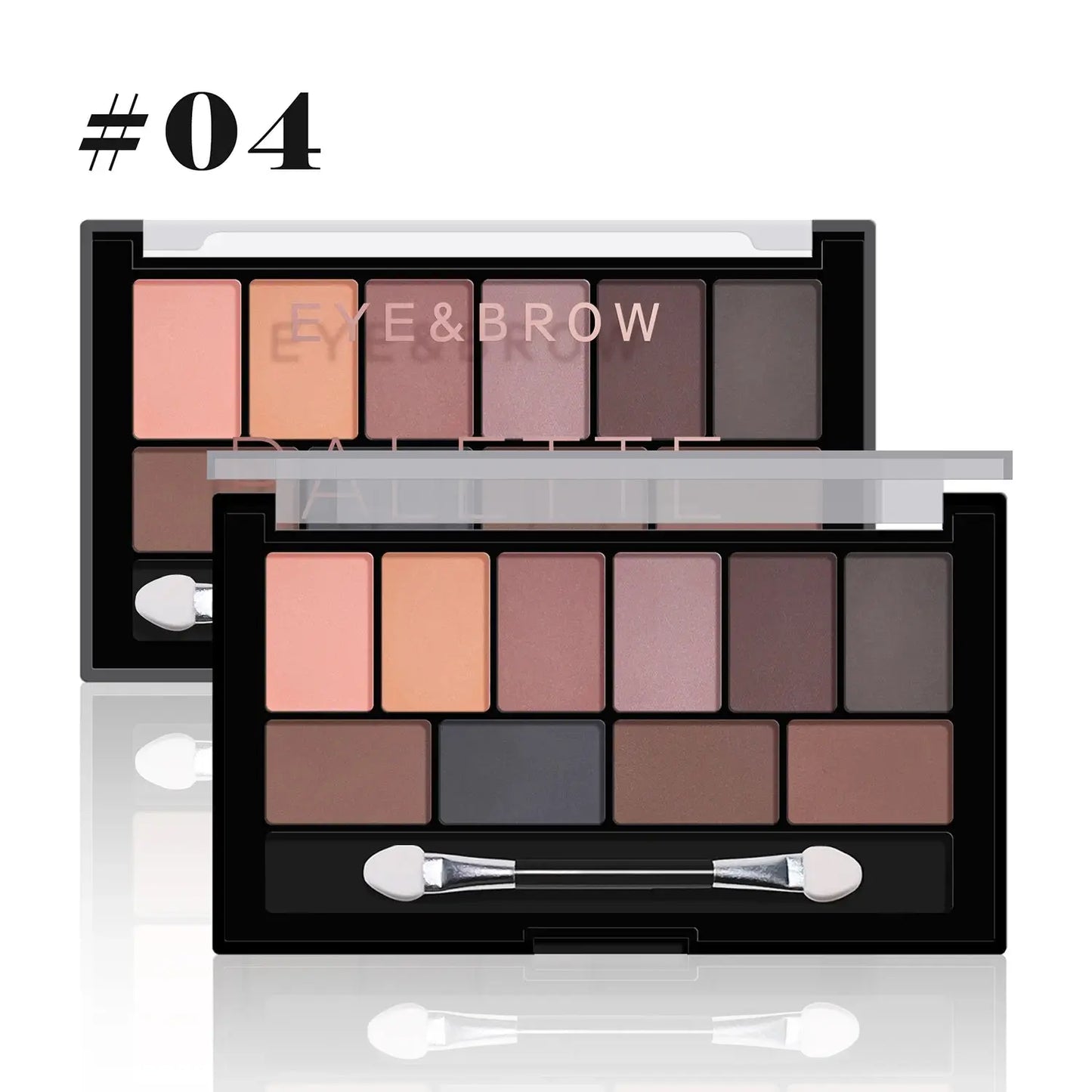 Ten color eyeshadow palette pearlescent matte fine shimmer earth tones beginner daily nude eyeshadow palette makeup Good Vibrations