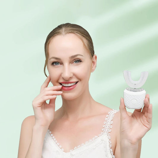 Electric Toothbrush for Adult Automatic USB Charge U-Shaped Toothbrush 360 Degrees Intelligent Rechargeable Toothbrus Good Vibrations