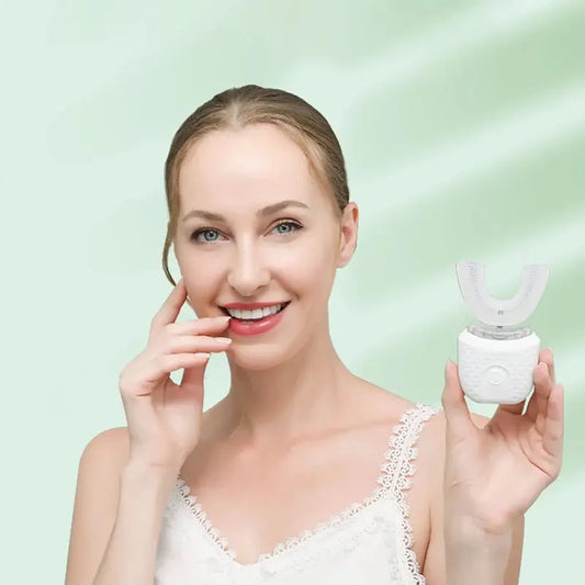 Electric Toothbrush for Adult Automatic USB Charge U-Shaped Toothbrush 360 Degrees Intelligent Rechargeable Toothbrus Good Vibrations