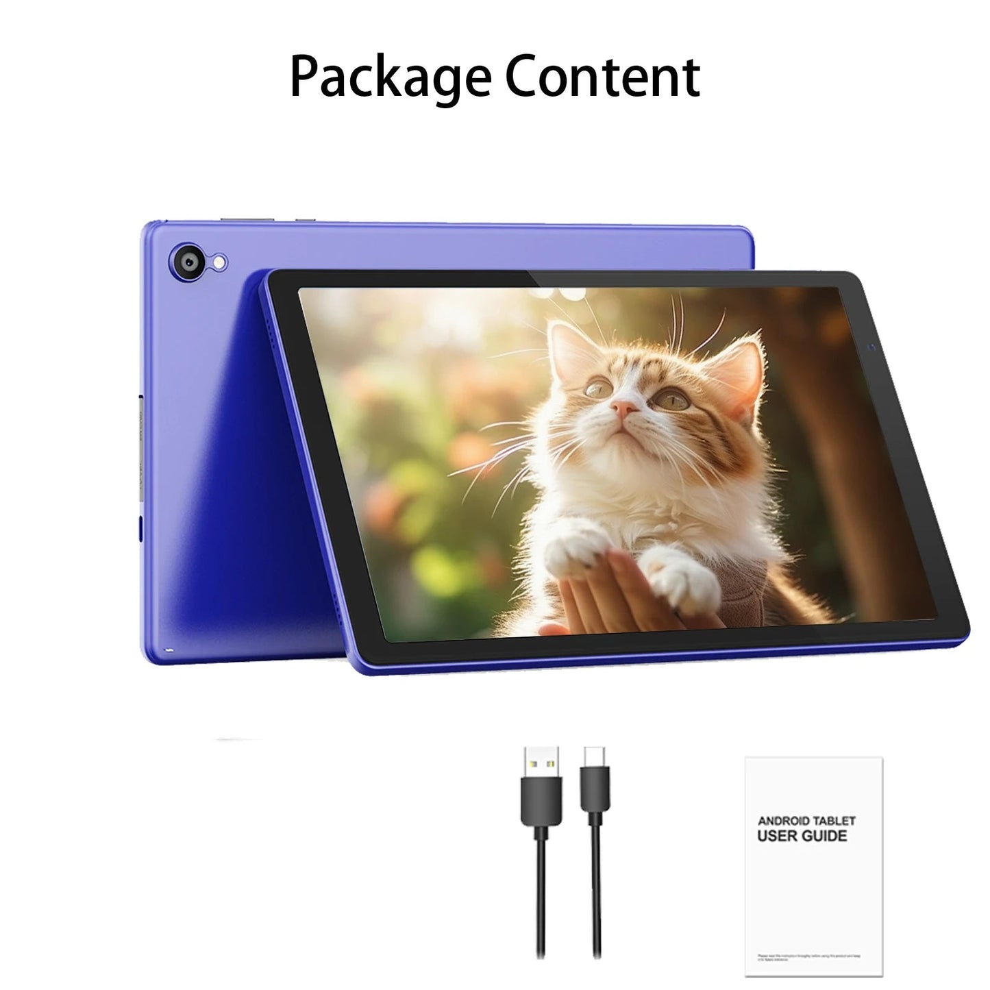 Android tablet, 10-inch large screen, quad-core processor, 4(2+2) GB RAM, 32GB ROM, 1280 * 800 HD IPS screen, 6000mAh battery Good Vibrations