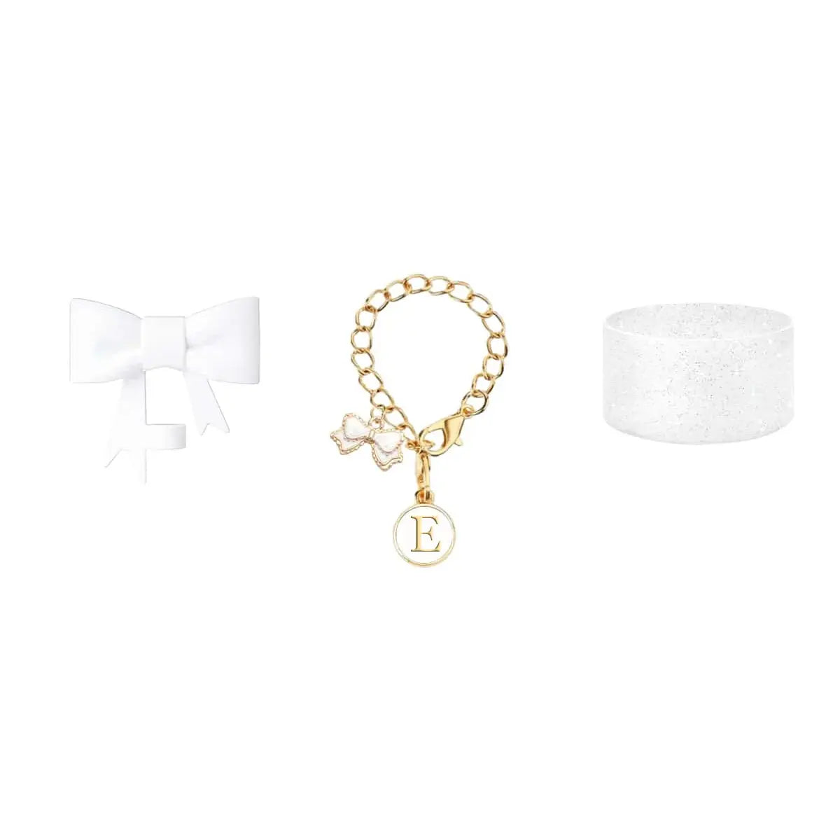 3pcs Accessories Set for Stanley Tumbler with Handle 1cm Straw Topper Cover Diamond Butterfly Charm Glitter Silicone Boot-White Good Vibrations Adult Super Store