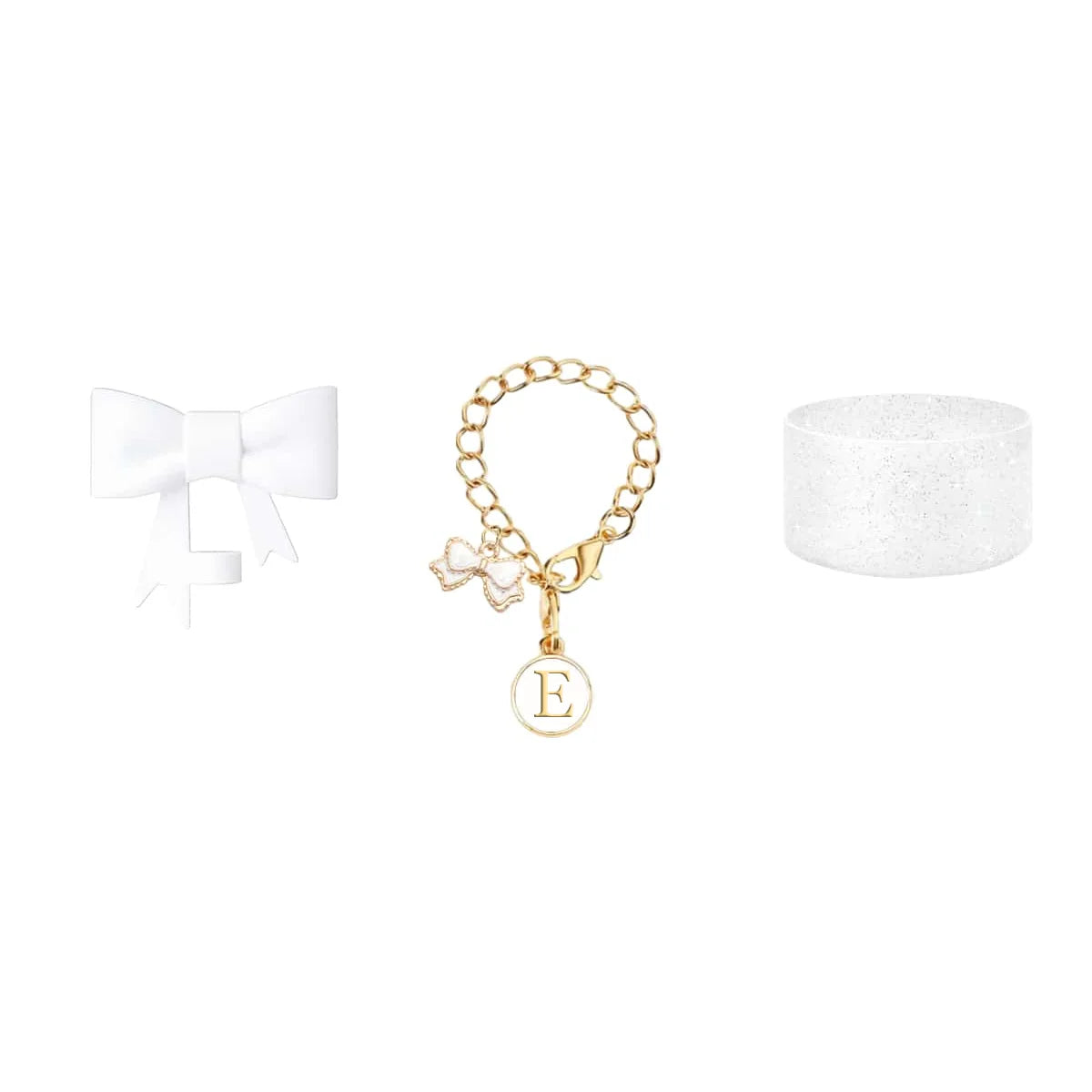 3pcs Accessories Set for Stanley Tumbler with Handle 1cm Straw Topper Cover Diamond Butterfly Charm Glitter Silicone Boot-White Good Vibrations Adult Super Store