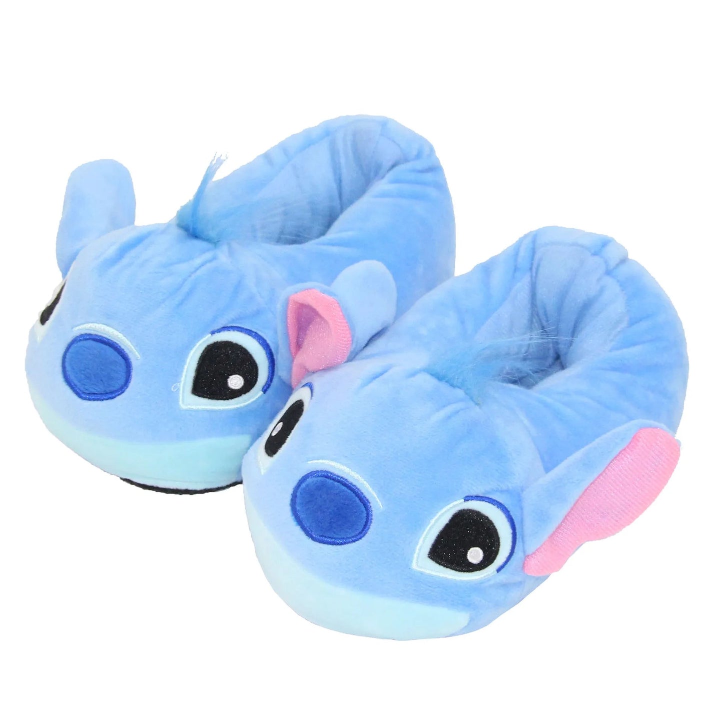 Cartoon Stitch Plush Home Slippers Cute Autumn Winter Cotton Warm Slipper Kids Women Stuffed Doll Indoor Shoes Christmas Gift Good Vibrations