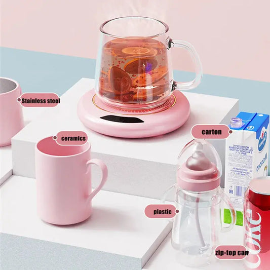 1PC Thermostatic Heating Coaster USB Home Heating Coaster 3-speed Adjustment Heating 55 Degrees Constant Temperature Good Vibrations Adult Super Store