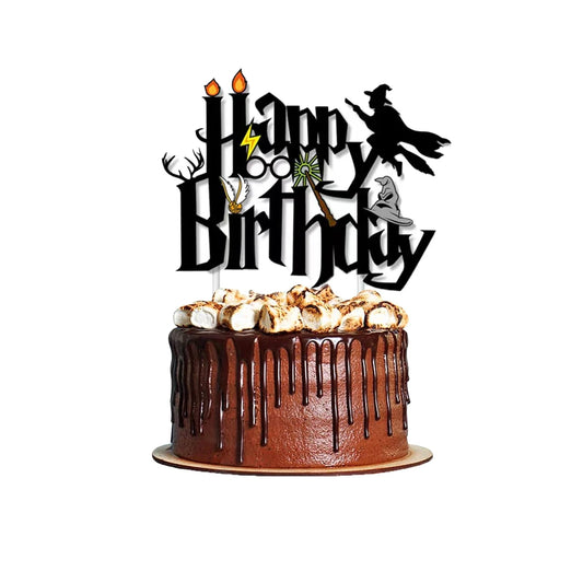 25pcs Harry Potter Cake Topper、Cupcake Toppers, Harry Potter Birthday Decorations,Harry Potter Theme Party Supplies Good Vibrations
