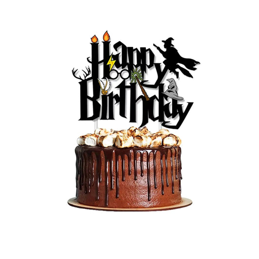 25pcs Harry Potter Cake Topper、Cupcake Toppers, Harry Potter Birthday Decorations,Harry Potter Theme Party Supplies Good Vibrations