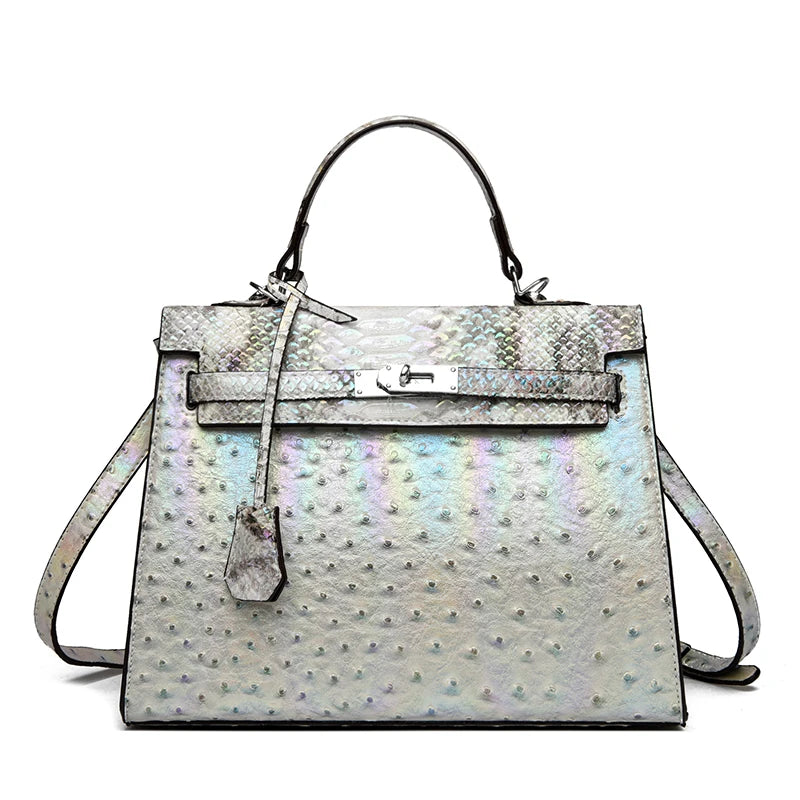 Elegant Retro Satchel Bag - Designer Crossbody Purse With Vintage Textured Finish And Modern Functionality Good Vibrations