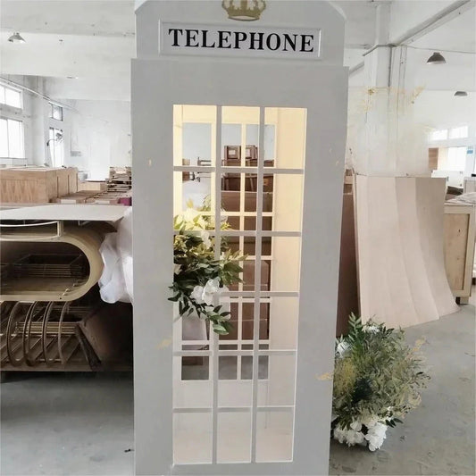Wedding London Classic 1.8m/2m/2mhite Phone Booth Flower Phone Booth Metal Pink Phone Booth London Classic Phone Booth for Sale Good Vibrations