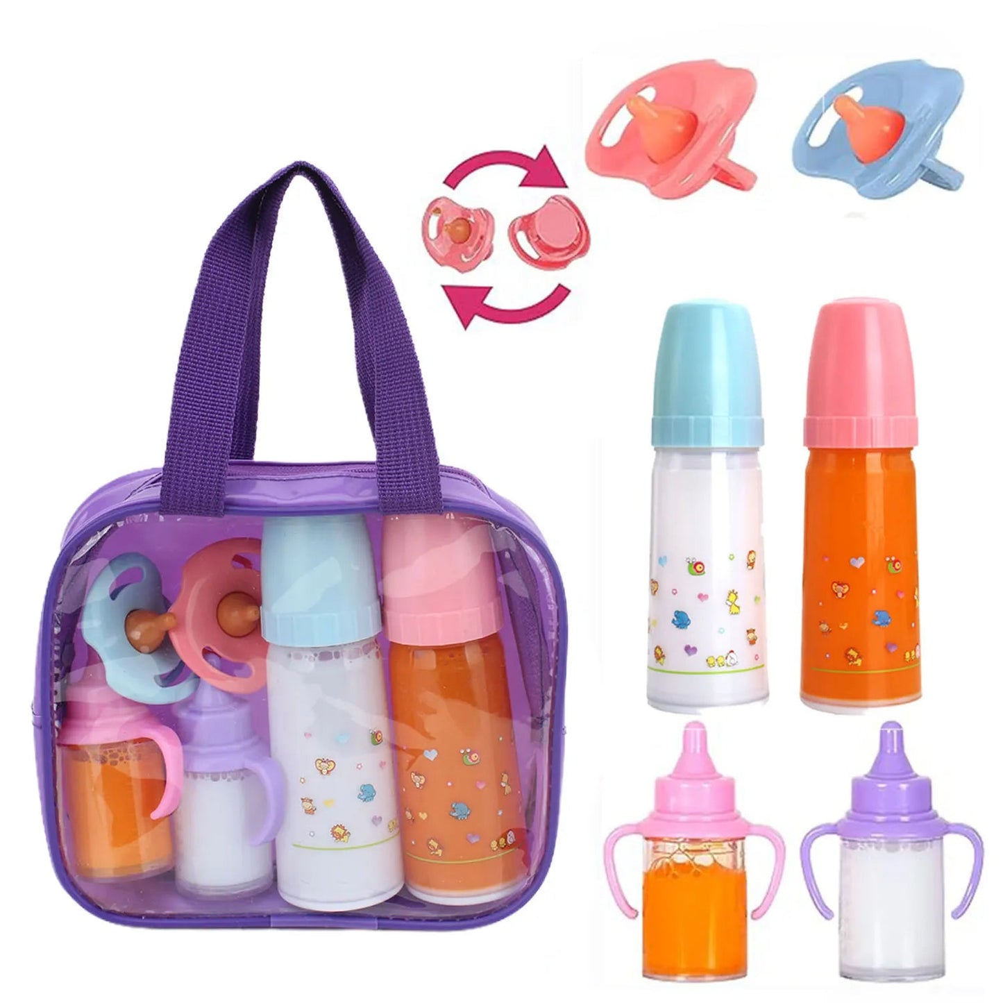 Baby Disappearing Doll Feeding Set Wear For Reborn Baby Doll, Multiple Baby Doll Accessories, Children Best Birthday Gift. Good Vibrations