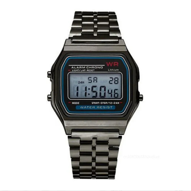 Women Men Watch Vintage LED Digital Sports Watches for Women Electronic Digital Wristwatches Gift Reloj Mujer Relogio Feminino Good Vibrations