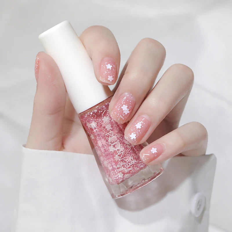 10ml Water-Base Nail Polish 40 Colors Air Dry Peel Off Nail Art For Manicure DIY Long Lasting Nail Supplies Painting Varnish Good Vibrations