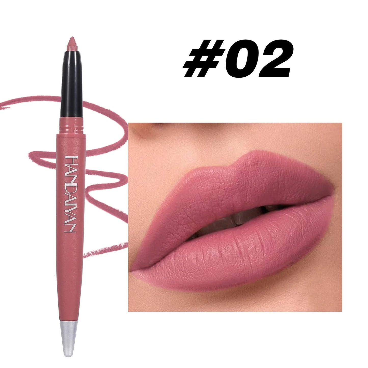 Long Wearing Matte Lipliner Set 6 Colors Creamy Texture Lip Defining Pencil Easy Glide Non Fading Makeup Must Have Good Vibrations