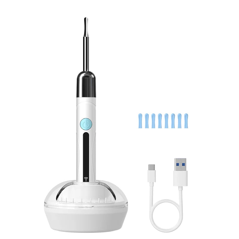 Visual Ear Cleaner Camera WIFI Ear Pick Waterproof 6LEDs Ear Sticks HD1080P 4.2MM Digital Ear Wax Removal Kits Ear Spoons Case Good Vibrations