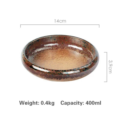 14cm hot sell Creative retro ceramic sushi dishes tray Sauce Chili pepper snacks small dishes gold plates set dinner dishes sets Good Vibrations