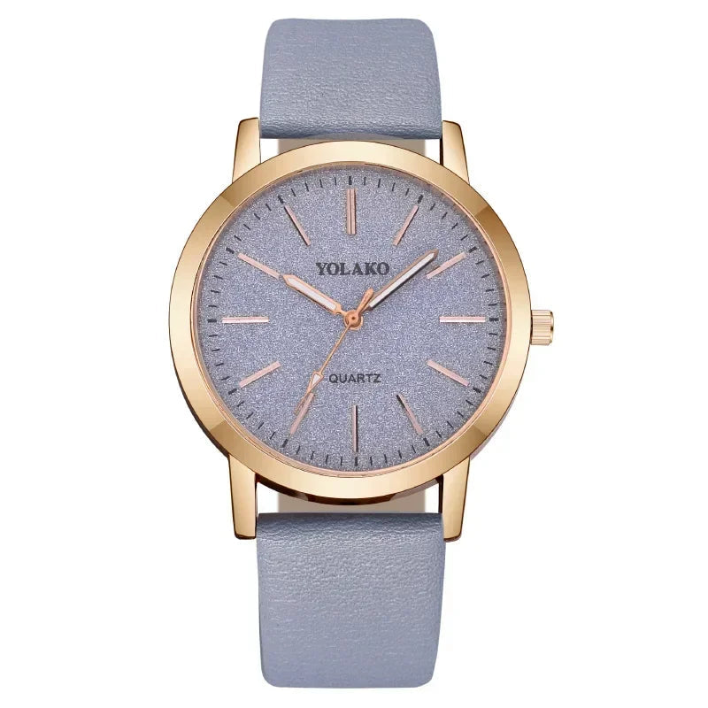 Women Watches Brand Luxury Fashion Ladies Watch Leather Watch Women Female Quartz Wristwatches Montre Femme Reloj Mujer Good Vibrations