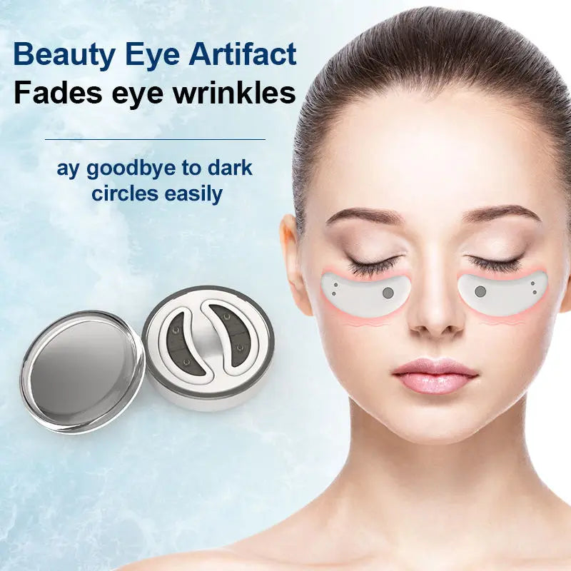 Led Red Light Eye Care Therapy Ems Massager With Gel Patch For Treatment Under Eye Wrinkle Good Vibrations