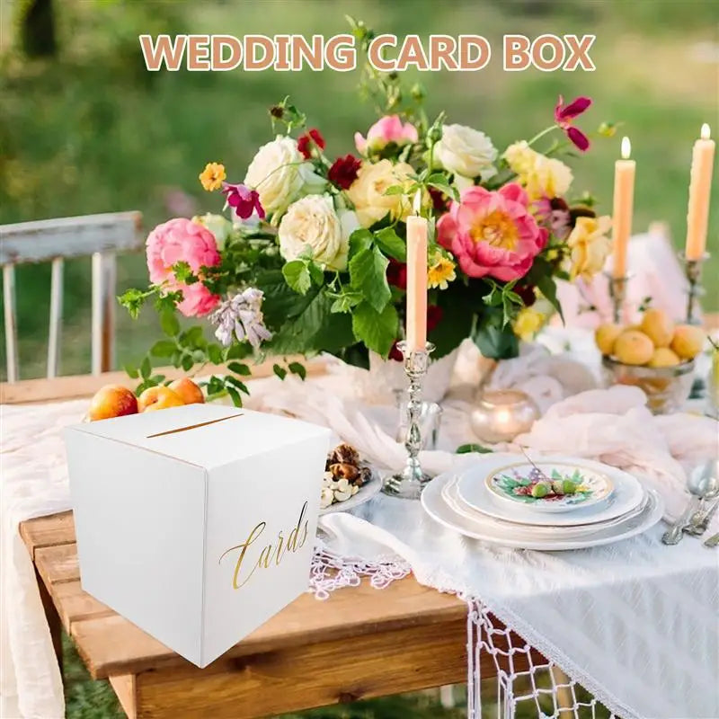 Wedding Card Box Envelope Money Card Receiving Box For Wedding Reception Graduation Birthday Party Baby Shower Good Vibrations