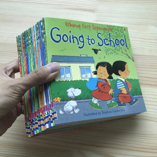 20Books/set 15X15Cm Kids Usborne Picture Books for Children Baby Famous Story English Child Book Educativo Infantil Good Vibrations
