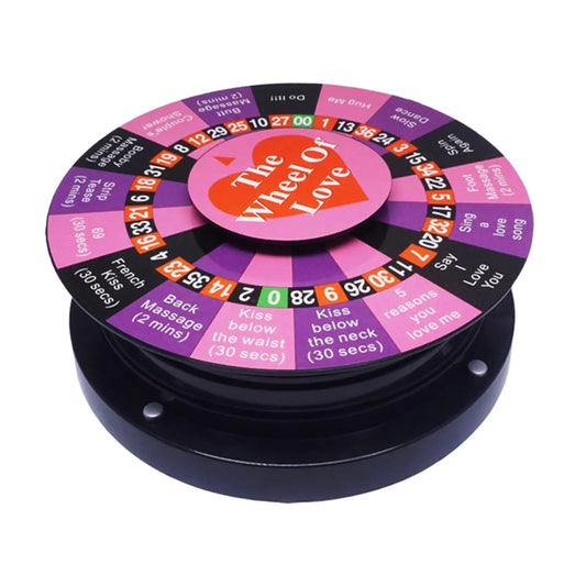 Truth or Dare Game Valentine games party Game Romantic Toy Action Couples Foreplay Prop Turntable Gift DIY Adult Game Board Game Good Vibrations