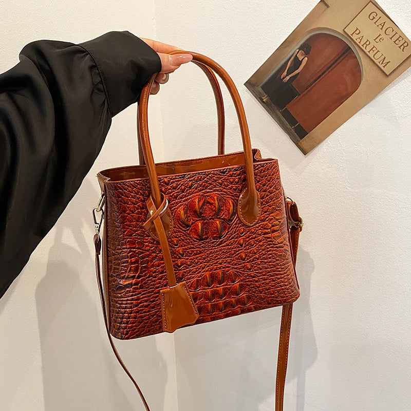 Luxury Handbag Top Brand Women Bags Designer Lady Bolsos Classic Hand Bag High Quality Alligator Leather Shoulder Crossbody Bags Good Vibrations