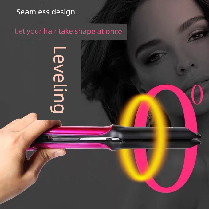 YATENG Ceramic Electric Hair Straightener Corn Stigma Wave Plate Hair Straightener Hair Curler Hair Curler and Straightener Dual-Use Inner Buckle Straightening Does Not Hurt Hair Good Vibrations