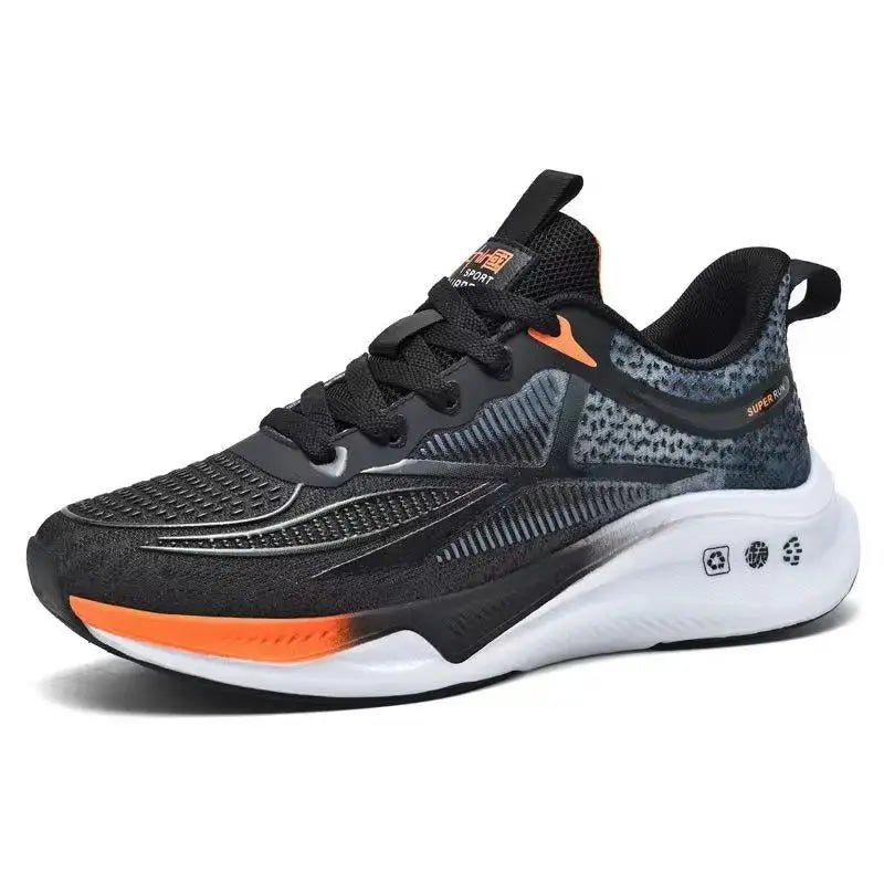 Outdoor Men Running Shoes Breathable Male Casual Walking Sneakers Lightweight Sport Shoes Comfortable Athletic Training Footwear Good Vibrations
