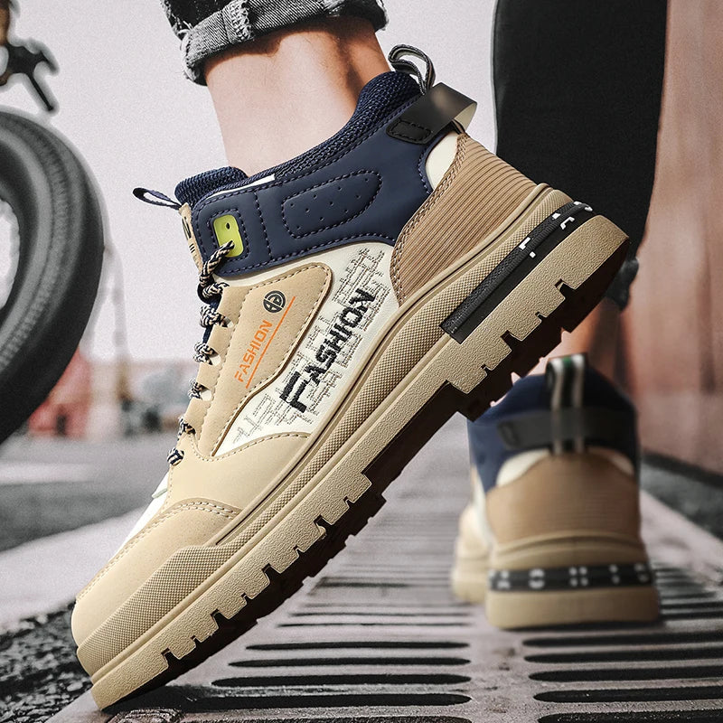 Sneakers Men Casual Autumn Vulcanized Shoes Male Walking Sport Shoes Outdoor Sneakers Male Sneakers Soft Sole Walking Shoes Good Vibrations