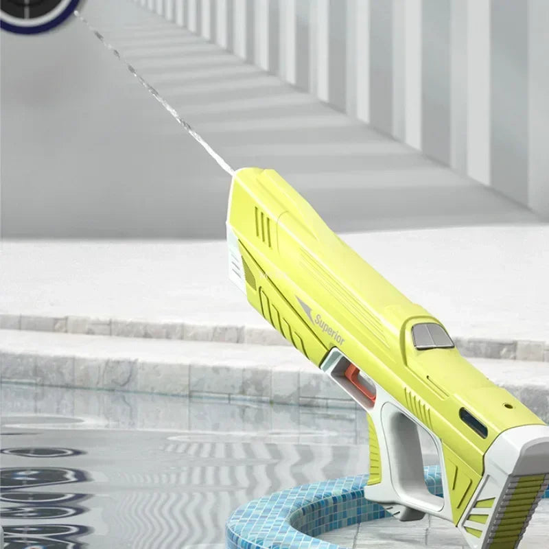 43cm Full Electric Automatic Water Storage Gun Toys Portable Children Summer Beach Outdoor Fight Fantasy Toys for Boys Kids Game Good Vibrations