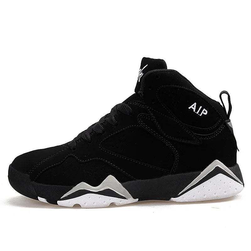 Men's basketball shoes high top sports shoes wear-resistant couple style casual youth outdoor style Good Vibrations