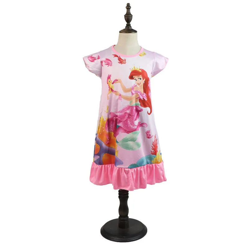 Girls' Dress New Summer Children's Clothing Children's and Girls' Home Clothing Snow White Good Vibrations