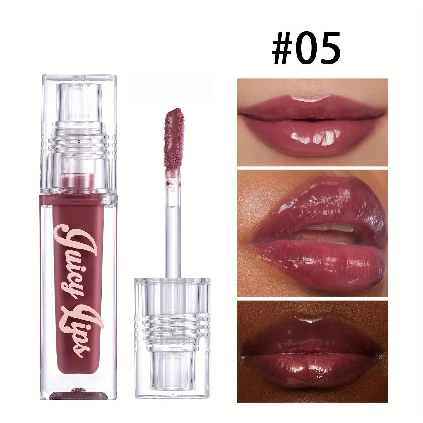 Hydrating Crystal Lip Oil - Plumping & Moisturizing Gloss with Tinted Shades for All Skin Types Good Vibrations