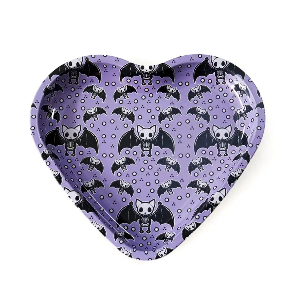 Love-Shaped Cigarette Tray Tobacco Metal Rolling Tray 16.5x18CM Plate Cmoking Smoking Accessories Storage Tray Good Vibrations Adult Super Store