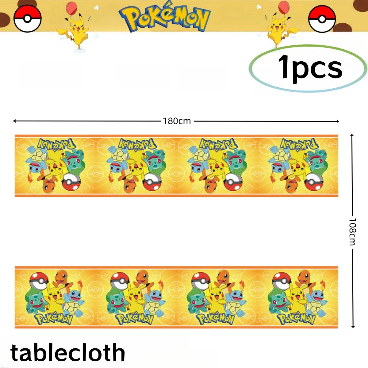 Pokemon Birthday Party Decorations Pikachu DIY Sticker Tableware Plate Tablecloth Baby Shower Kids Favors Gifts Party Supplies Good Vibrations